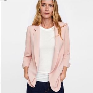 Zara Blazer in Blush Pink - like new!!